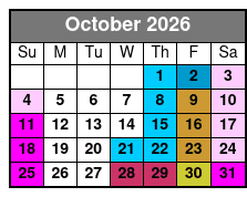 Busch Gardens Williamsburg Fun Card Ticket October Schedule