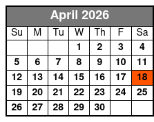 Water Country USA April Schedule