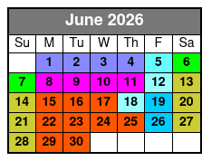 Water Country USA June Schedule