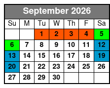 Water Country USA September Schedule
