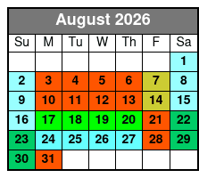 Water Country USA & Busch Gardens Williamsburg 2 Day Ticket August Schedule