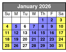 Electric Bike Rentals January Schedule