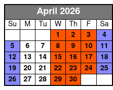 Electric Bike Rentals April Schedule