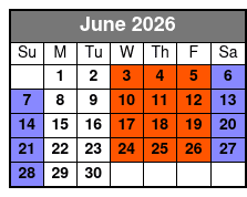 Electric Bike Rentals June Schedule