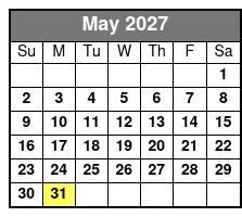 Full Day E-Bike Rental May Schedule