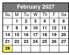 Half Day E-Bike Rental February Schedule