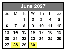 Half Day E-Bike Rental June Schedule