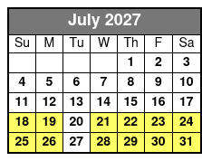 Half Day E-Bike Rental July Schedule