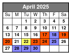 Tour of Jamestown Settlement April Schedule