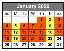 Tour of Jamestown Settlement January Schedule