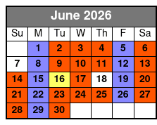 Tour of Jamestown Settlement June Schedule