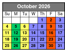 Tour of Jamestown Settlement October Schedule
