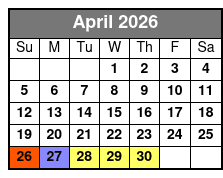 Nps with Historic Jamestowne April Schedule