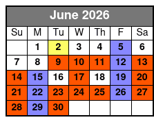 Nps with Historic Jamestowne June Schedule