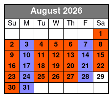 Nps with Historic Jamestowne August Schedule