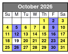Nps with Historic Jamestowne October Schedule