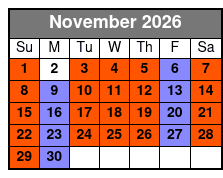 Nps with Historic Jamestowne November Schedule