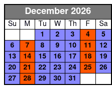 Nps with Historic Jamestowne December Schedule