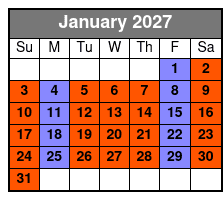 Nps with Historic Jamestowne January Schedule