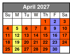 Nps with Historic Jamestowne April Schedule