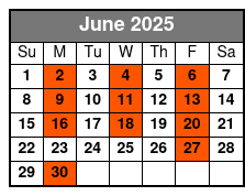 The Reverend and the Millionaire June Schedule