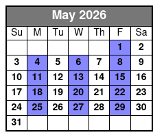 The Reverend and the Millionaire May Schedule