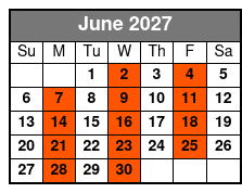 The Reverend and the Millionaire June Schedule