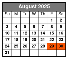 The Murder Tour and Pub Crawl August Schedule