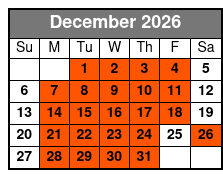 Murder, Mayhem, and Scandal: 1-Hour Historical Character Tour December Schedule