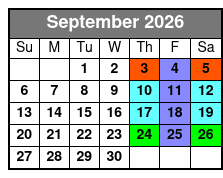 Jamestown Haunted River Cruise September Schedule