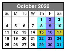 Jamestown Haunted River Cruise October Schedule