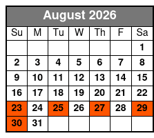 Magic Happens - Starring The Wagsters August Schedule