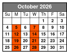 Williamsburg Wild Airboat Tours October Schedule