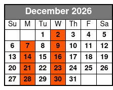 Williamsburg Wild Airboat Tours December Schedule