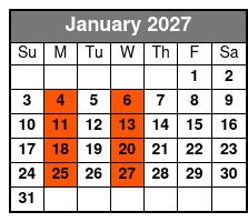 Williamsburg Wild Airboat Tours January Schedule