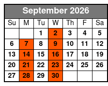 Island Airboat Tour September Schedule