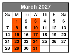 Island Airboat Tour March Schedule