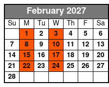 Powhatan Wild Wildlife Airboat Tour February Schedule