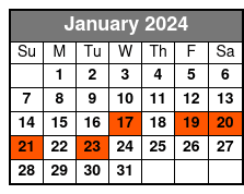 Williamsburg Walking Food Tour January Schedule