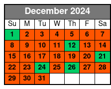 Williamsburg Ghost Tour December Schedule