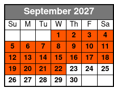 Custom Combination Air Tour September Schedule