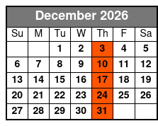 Full-Day Tour in Washington DC December Schedule