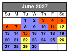 Williamsburg Ghosts, Witches and Pirates Tour June Schedule