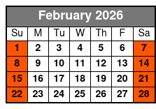 Colonial History Tour in Williamsburg Virginia February Schedule