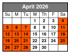 Colonial History Tour in Williamsburg Virginia April Schedule