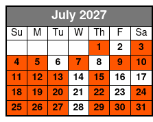 Colonial History Tour in Williamsburg Virginia July Schedule