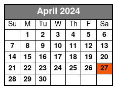 Sunset Cruise April Schedule