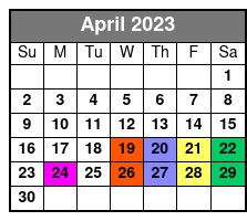 Jamestown Sunset Cruise - Enjoy A Williamsburg Sunset April Schedule
