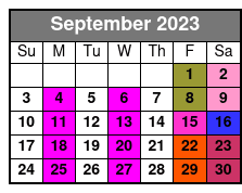 Jamestown Sunset Cruise - Enjoy A Williamsburg Sunset September Schedule