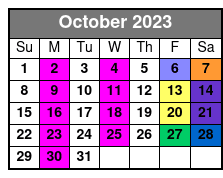 Jamestown Sunset Cruise - Enjoy A Williamsburg Sunset October Schedule